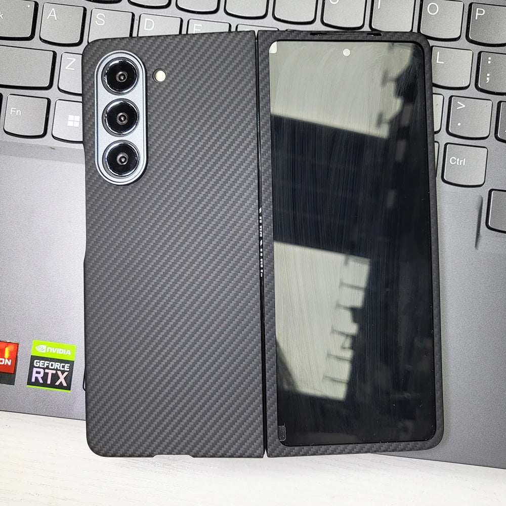 YTF Carbon Fiber Case For Samsung Galaxy Z Fold 5 - Premium Mobile Phone Cases from YTF-Carbon - Just $50! Shop now at Dressmycell.com YTF Carbon Fiber Case For Samsung Galaxy Z Fold 5 - Premium Mobile Phone Cases from YTF-Carbon - Just $50! Shop now at Dressmycell.com